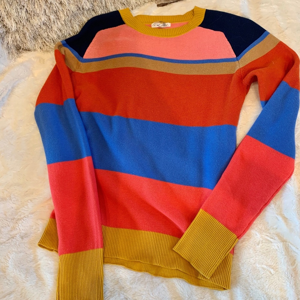Cute multi-colored striped sweater